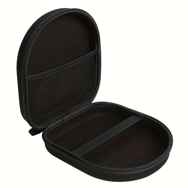 EVA Estuche Protector Rígido, Negro Antishock Impermeable Almacenamiento para Auriculares Inalámbricos y Auriculares, Bolsa Portátil con Cáscara Exterior Duradera