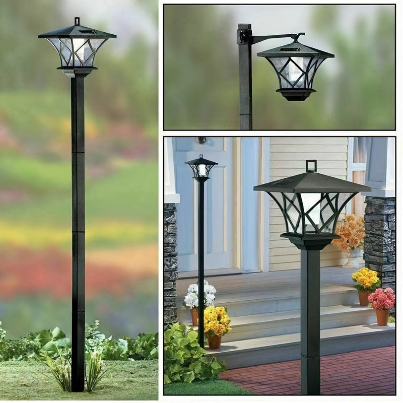 Lámpara solar de jardín LED de 1.5 metros, doble uso, para exteriores, decoración de paisaje, iluminación para patio, jardín o festivales