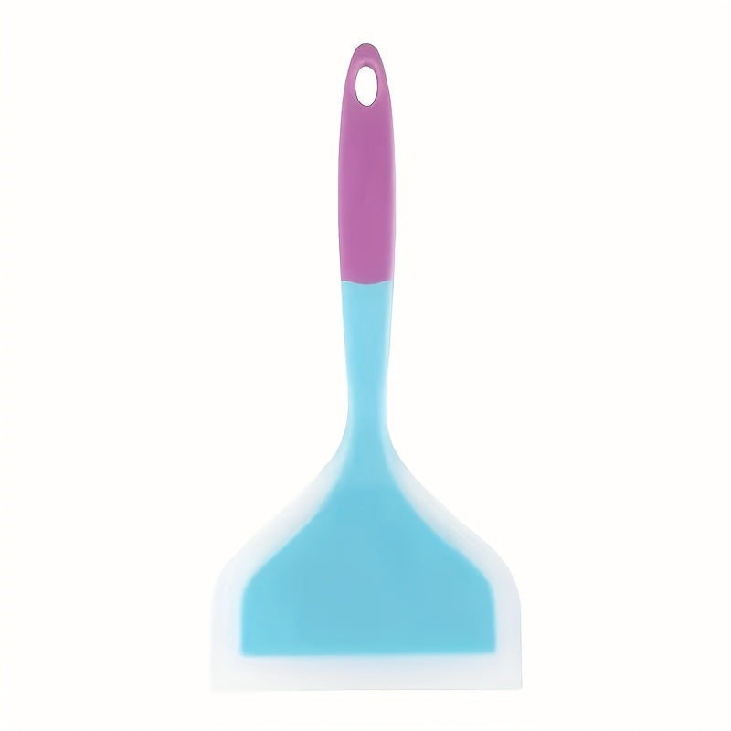 Espátula de silicona versátil - Antiadherente, resistente al calor para cocinar, revolver y asar - Ideal para panqueques, bistecs y más - Herramienta de cocina colorida | Diseño llamativo | Utensilio de cocina duradero
