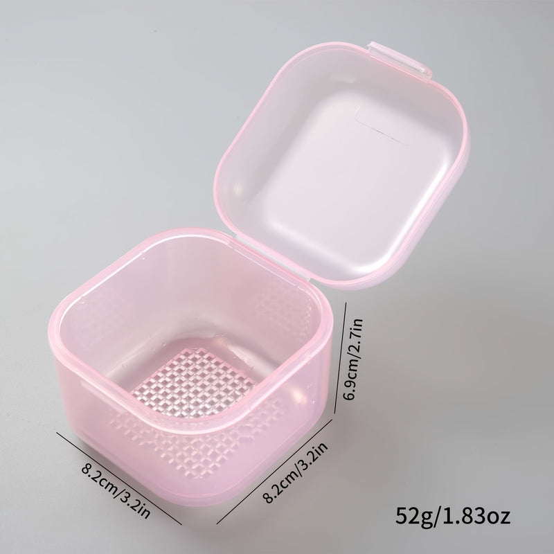 Caja esterilizadora de brocas para uñas de doble capa - Estuche de limpieza portátil y reforzado para uso en salón, sin necesidad de energía eléctrica, sin aroma, ideal para esterilización y organización de herramientas de manicura, estuche esterilizador