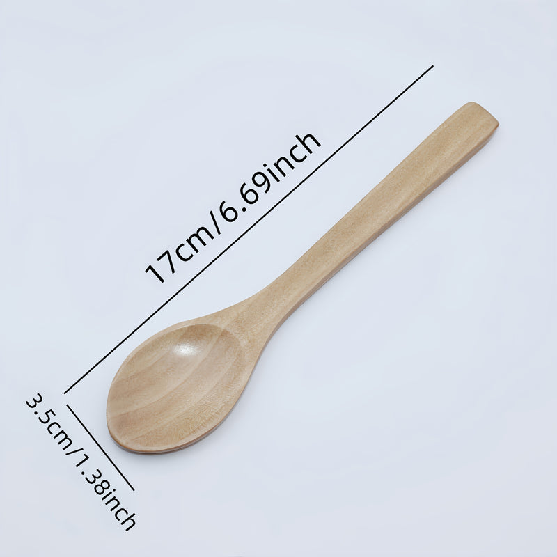 Utiliza esta cuchara de madera maciza hecha a mano que es reutilizable y fácil de limpiar para mezclar en casa, como espátula para postres, pala para miel o pala para helado