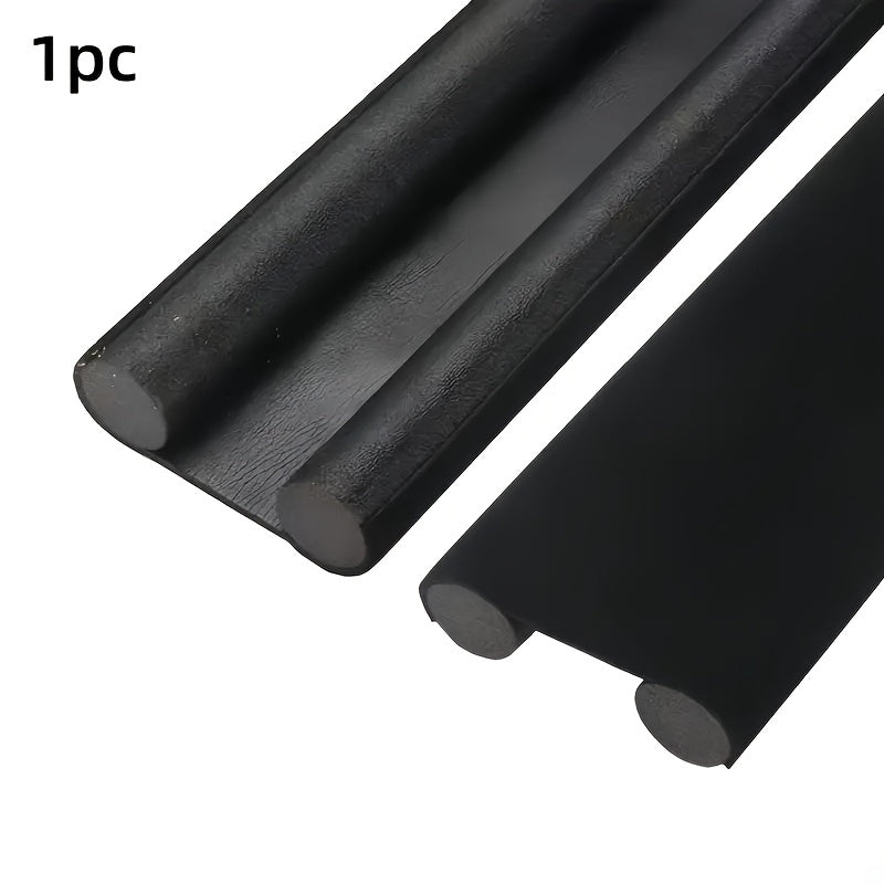 Juego de burletes ajustables para puertas - Parada de puerta de plástico con acabado mate, insonorización y barrera contra insectos, diseño fácil de instalar sin adhesivo para uso en el hogar y la oficina