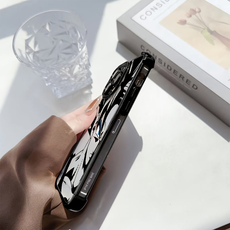 Funda para iPhone 16, 15, 14, 13, 12, 11 Pro Max, X, XR, XS Max, 8, 7 Plus con diseño de Super Saiyajin de anime, trasera transparente suave para protección contra caídas