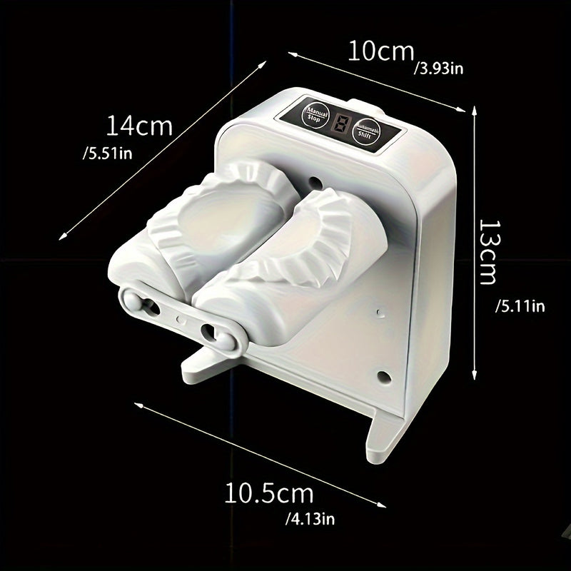 Máquina eléctrica para hacer empanadillas - Máquina automática para hacer empanadillas recargable por USB con batería de polímero de litio de 600 mAh, 1500 empanadillas por carga, aparato de cocina compacto para uso doméstico