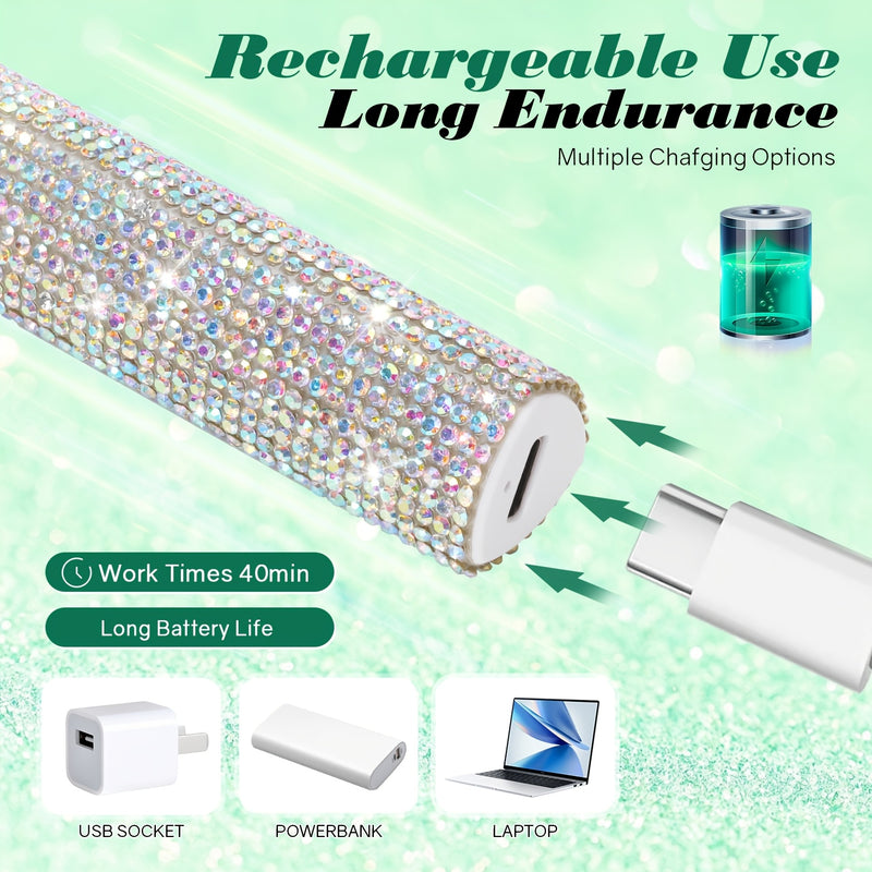Lámpara LED portátil para uñas, secador de esmalte en gel de secado rápido, recargable por USB con batería de 250mAh, luz de manicura manual para dedos y pies, regalo para el Día del Amor y la Amistad