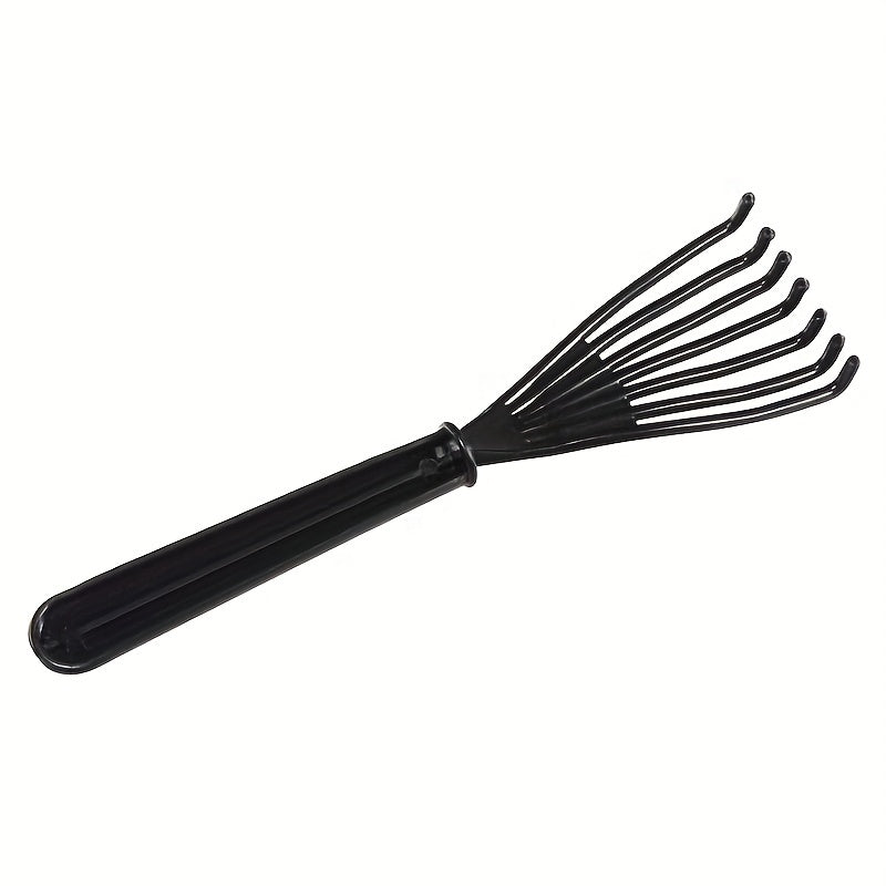 1 pza Herramienta limpiadora de cepillo para cabello, rastrillo para limpiarla suciedad en el cepillo para cabello, con mango de plástico, para el salón y el hogar