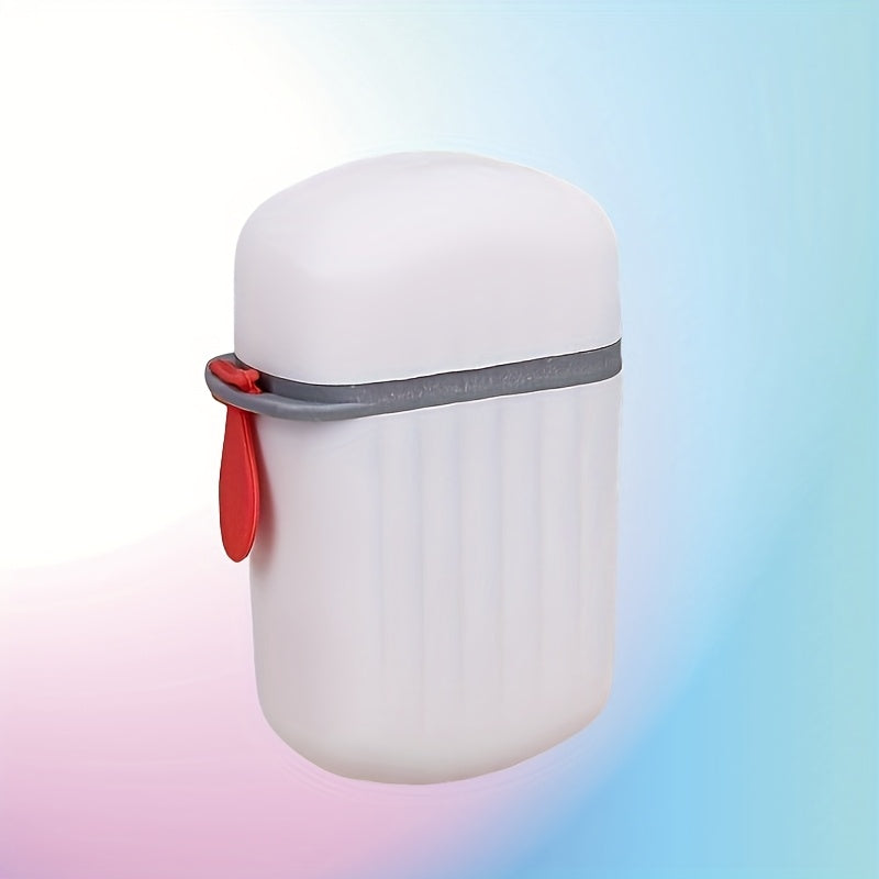 1pc Mini caja de jabón portátil, doble sellado, sin fragancia, otros materiales plásticos, diseño con drenaje, ideal para viajes y uso en casa