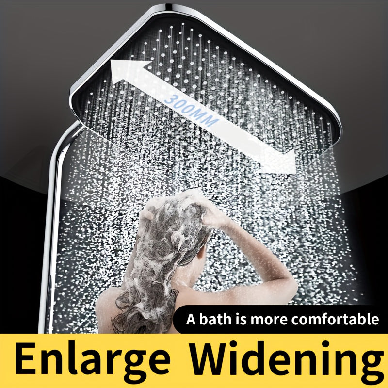 1 cabezal de ducha de alta presión, cabezal superior, rociador grande para ducha, cabezal único con presión, cabezal de ducha tipo loto para baño, accesorios para baño