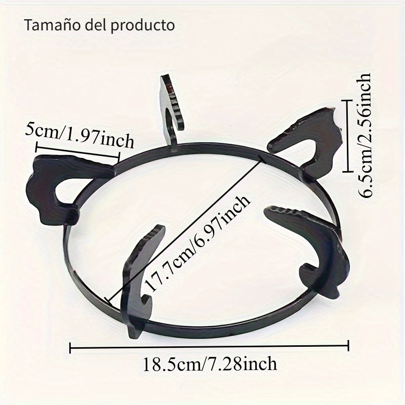 Rejilla para Estufa de Gas de Hierro Fundido - Antideslizante, Accesorio Rectangular para Cocina Doméstica