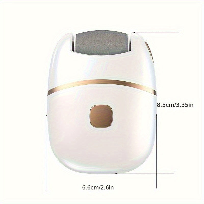 Extracción de pies eléctrica recargable, herramienta de pedicura con 3 cabezas intercambiables para la eliminación automática de pieles muertas, ligeras y viejas, para hacer que los pies estén suaves. Carga USB, producto de belleza para el cuidado de pie