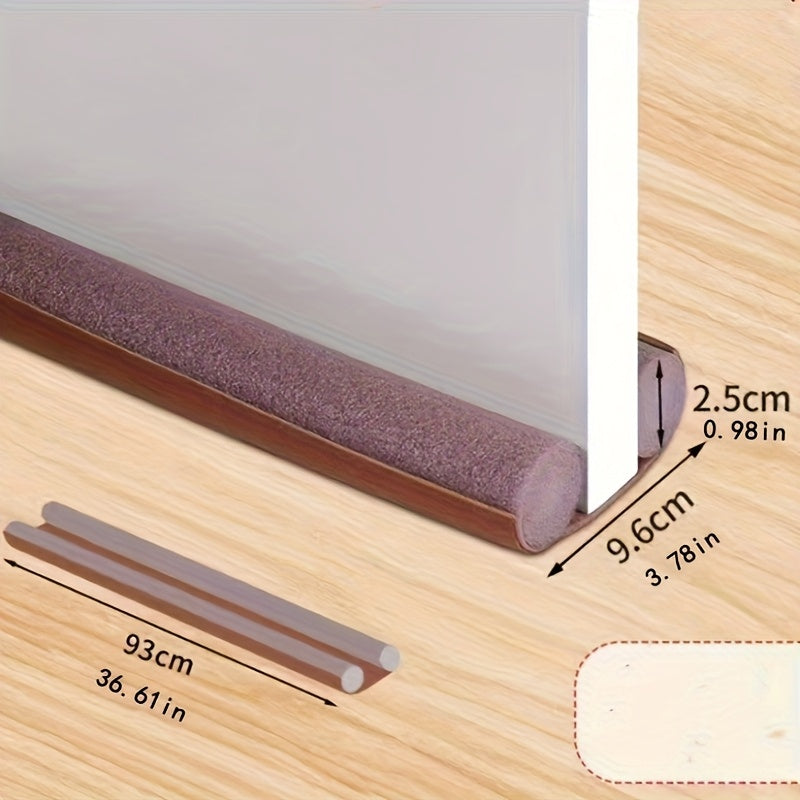 1 pieza de tiras de sellado de juntas de puertas para el fondo de la puerta, una herramienta a prueba de viento para bloquear corrientes de aire, tiras de sellado a prueba de sonido para ventanas y puertas.