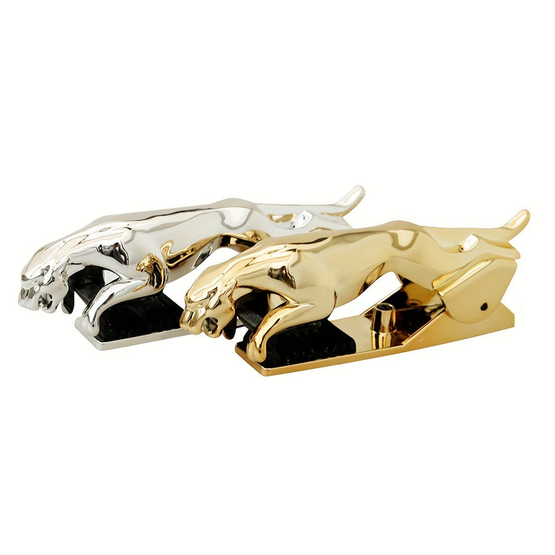 Soporte para Móvil de Coche Leopardo de Dinero - Clip Multifuncional para Tablero de Instrumentos, Soporte de Navegación Estilo Dos en Uno, Adorno Interior para Coche