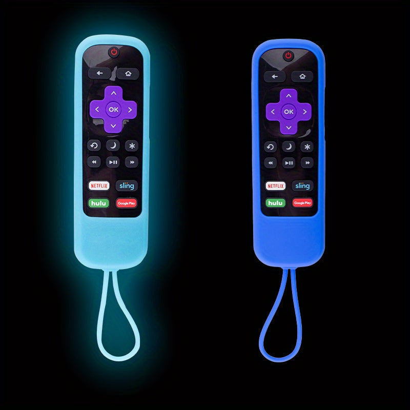 2 piezas, Funda Protectora De Silicona Para Control Remoto De Roca En Color De Luz Nocturna, 2 Piezas De Funda en tendencia de moda 2024