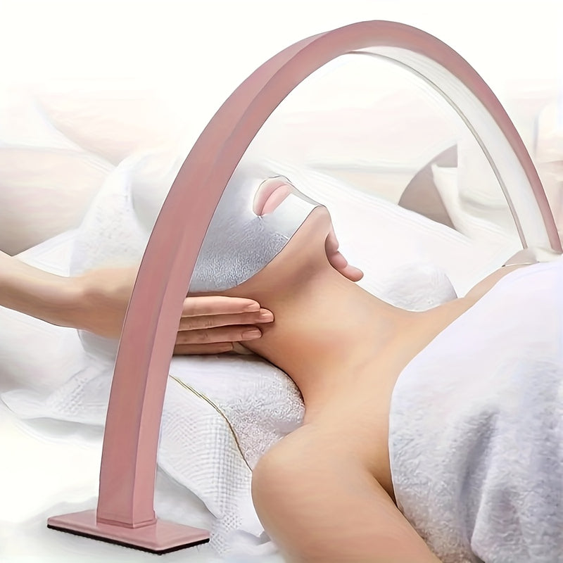 1 pieza de lámpara arco con botón de control de brillo y temperatura de color ajustable, baja alergia, alimentada por USB, forma de media luna, perfecta para arte de uñas, extensiones de pestañas, tatuajes y cuidado de luz beige en salones de uñas, injer