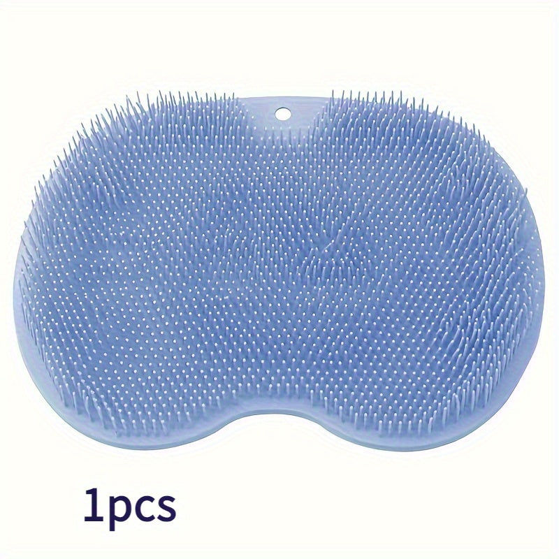 Alfombrilla de Masaje de Silicona Rosa para Bañera y Ducha - Fregador de Pies y Espalda Montado en la Pared con Ventosas Antideslizantes, Cepillo Corporal Exfoliante para Limpieza Profunda y Relajación, Sin Necesidad de Pilas, Accesorio para Bañera | Sup
