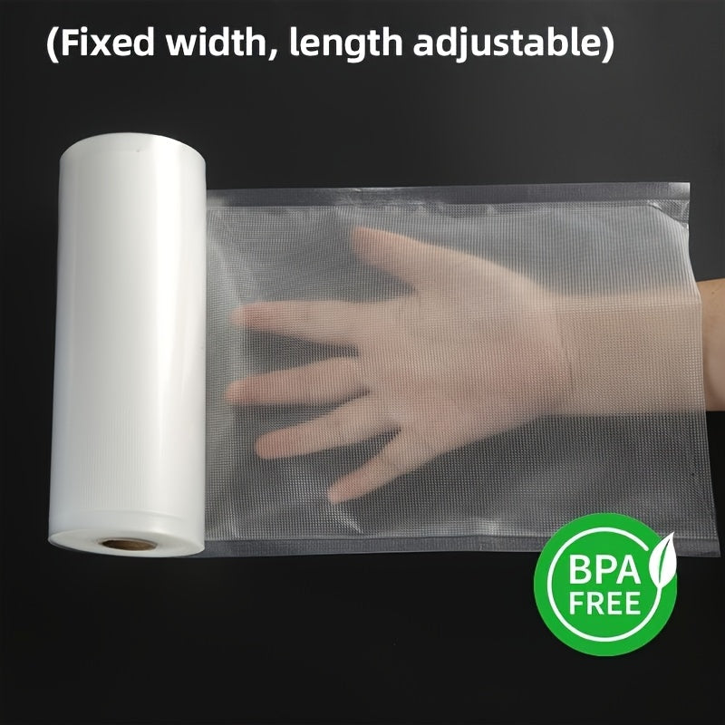 1 Rollo de Bolsas de Sellador de Vacío Libre de BPA, Longitud de 5.0 metros, 7 Tamaños, Bolsas de Almacenamiento de Alimentos Resistentes a las Rasgaduras para Cocinar Sous Vide y Esenciales para la Cocina en Casa, Esenciales para Cocinar Sous Vide | Bol