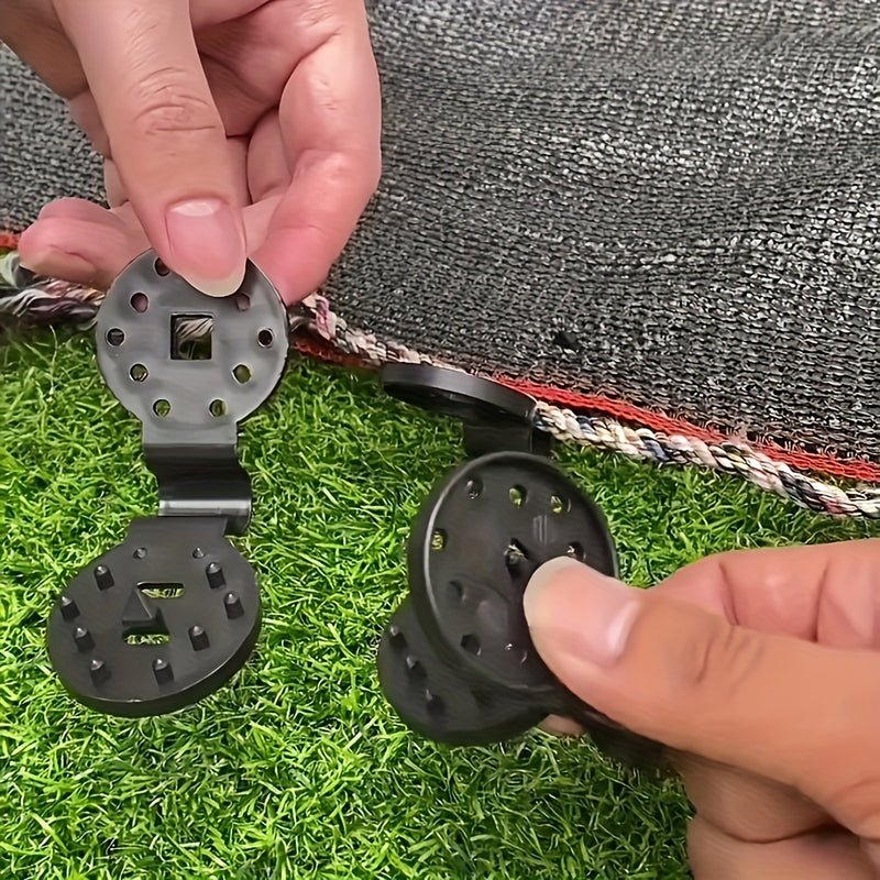 25pcs Clips de Plástico para Tarjetas de Interfaz de Red (RJ45) - Soportes Ajustables Multiusos Removibles para Invernaderos, Equipo de Camping y Redes de Sombra Exterior, Diseño Robusto, Construcción Fiable