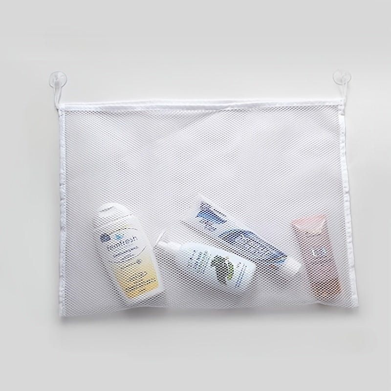1/2piezas Bolsas de almacenamiento creativas transparentes para baño con taza de succión para colgar en la pared Organizador de juguetes para colgar en la pared