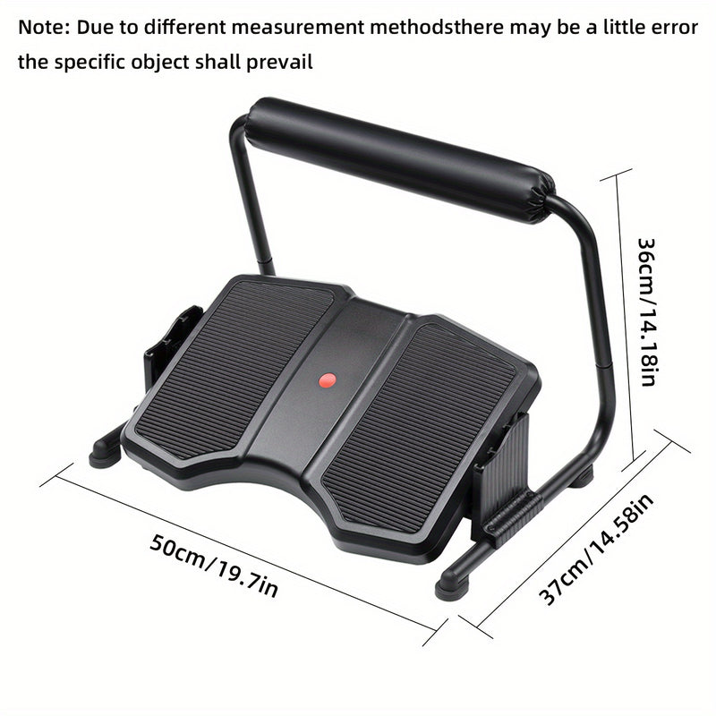 Taburete de pie ajustable para oficina, reposapiés ergonómico de 3 niveles bajo el escritorio, asistente de lugar de trabajo moderno, no eléctrico, material de plástico duradero, negro