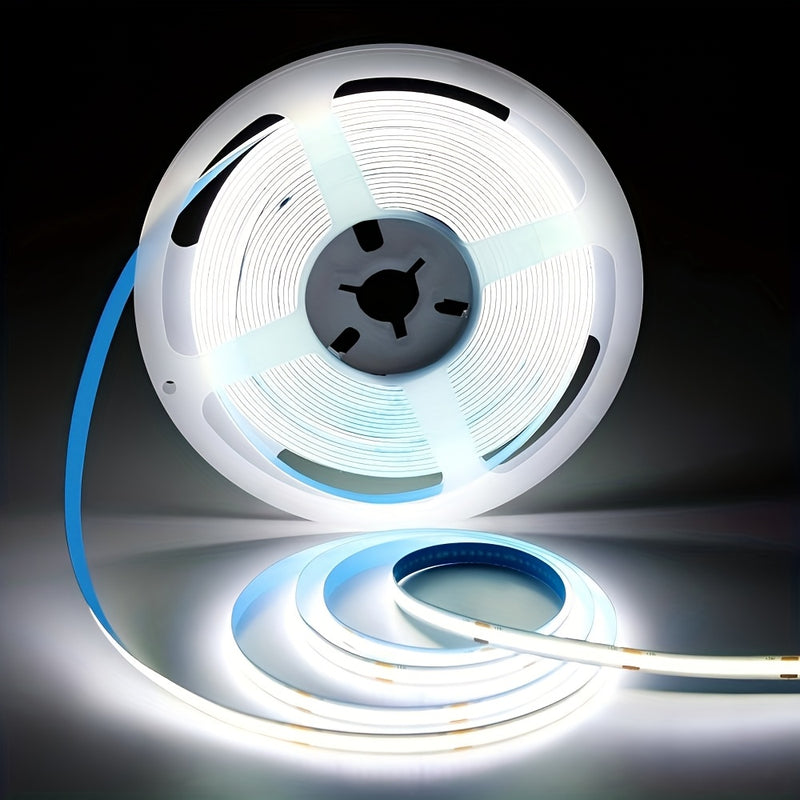 LTG-GEE 24V COB LED Strip Lights - 10m, 6000 luces, 320 LEDs/metro, brillo CRI90, luz blanca cálida y fría dual, flexible para decoración del hogar, proyectos DIY, iluminación de gabinetes, cocina y escenario, iluminación ambiental, no requiere batería,