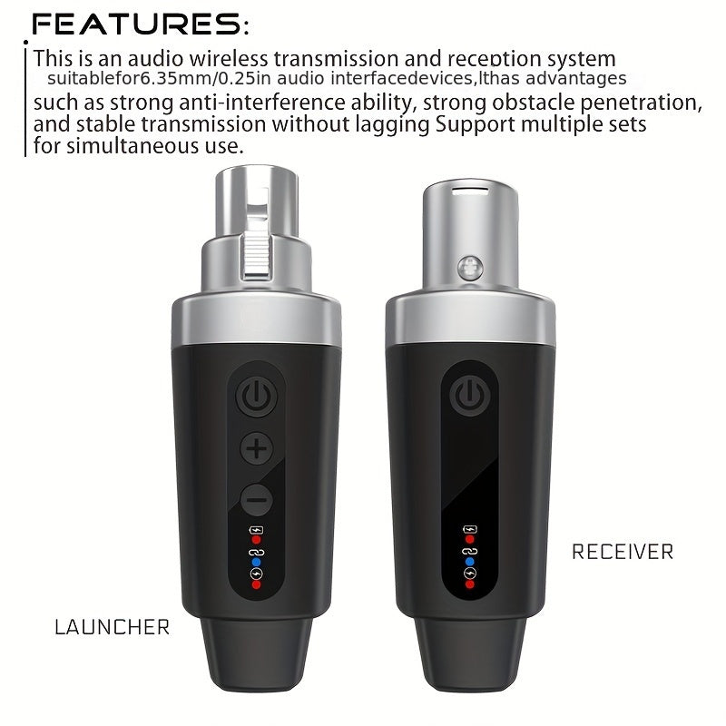 Sistema de micrófono inalámbrico NXTG M-O4, convertidor omnidireccional de tipo C USB, material PVC, control de volumen, para karaoke y canto, no requiere batería