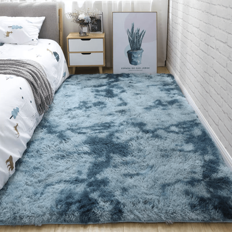 Alfombra mullida y densa de 1,58 pulgadas de grosor, antideslizante y con borlas para mayor estabilidad, ideal para dormitorio, entrada o pasillo.