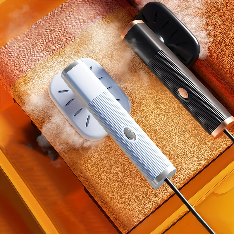 Máquina de planchado mini actualizada, planchador de vapor para ropa, ligero, giratorio, portátil, plegable, USB, planchador de vapor para ropa, 13W, potente, liberación de arrugas verticales, planchado seco y húmedo para ropa de tela, ideal para el hoga