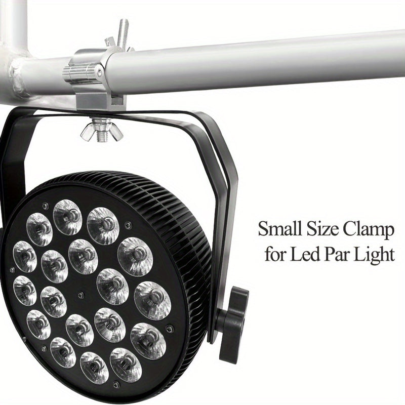 Gancho de sujeción para luces de escenario de aleación de aluminio, hebilla universal cruzada para andamios y accesorio conector para tubos redondos, compatible con focos LED PAR móviles de haz y spot