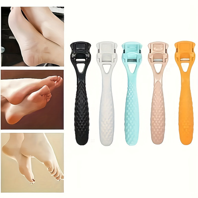 1pc EasyCare Raspador de pies de plástico para eliminar la piel muerta y los callos, Planificador manual de la suela del talón para pedicura, Herramienta de belleza para el cuidado personal sin perfume no eléctrico, No se requiere adaptador