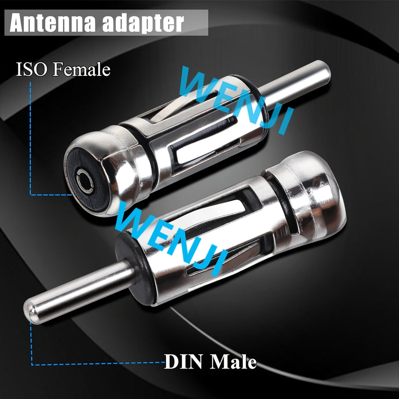 4 Piezas de Conector de Antena para Auto de Alta Calidad, Conector Doble Ala, Cabeza de Conversión para Antena de Radio y Navegación