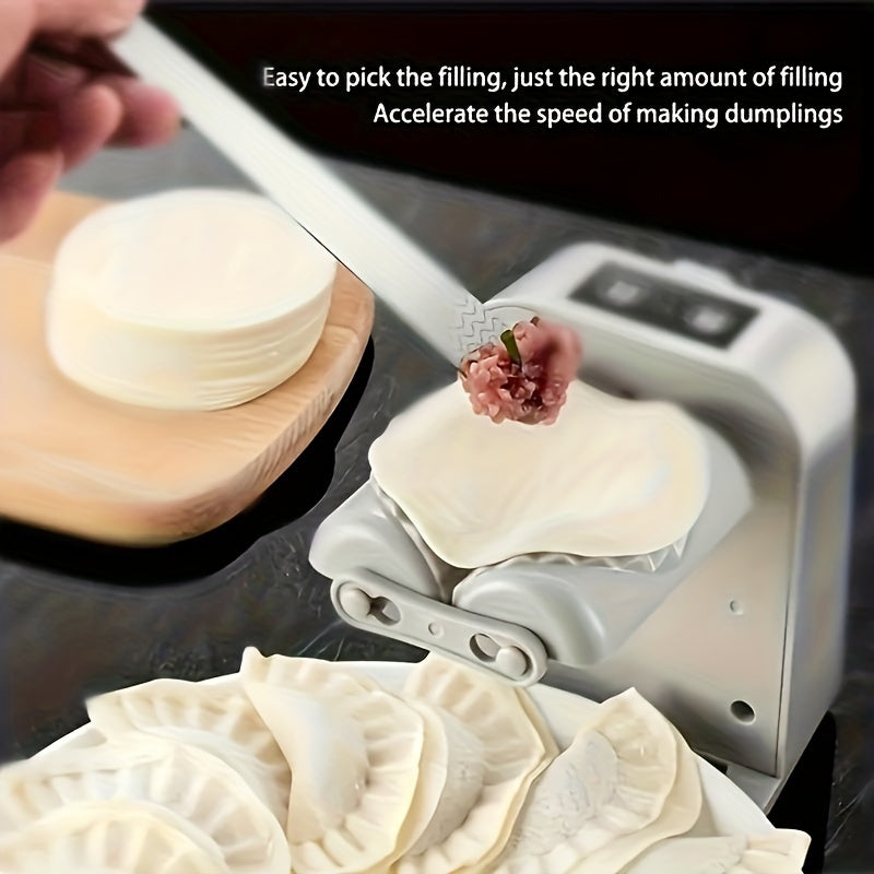 Máquina eléctrica para hacer empanadillas - Máquina automática para hacer empanadillas recargable por USB con batería de polímero de litio de 600 mAh, 1500 empanadillas por carga, aparato de cocina compacto para uso doméstico