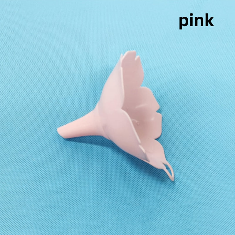 Embudo de Cocina de Flor de Cerezo - Plástico Duradero y Fácil de Limpiar para Aceite de Oliva y Condimentos, Incluye Gancho de Almacenamiento - Blanco/Rosa