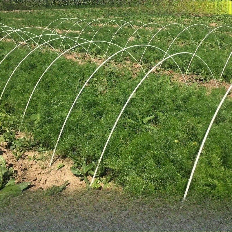 Soporte pequeño para arco de cobertizo, cobertizo para vegetales, cobertizo para flores, soporte aislante para plántulas, red protectora solar, segundo soporte para cobertizo, fibra de vidrio