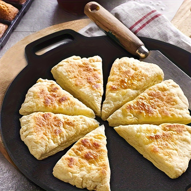 1pc Parrilla Coreana - Placa Circular de Hierro Fundido y Acero Inoxidable Antiadherente con Fumado Ligero, Portátil para Uso en Casa y Exterior, Sin Necesidad de Electricidad, Utensilios de Cocina Duraderos