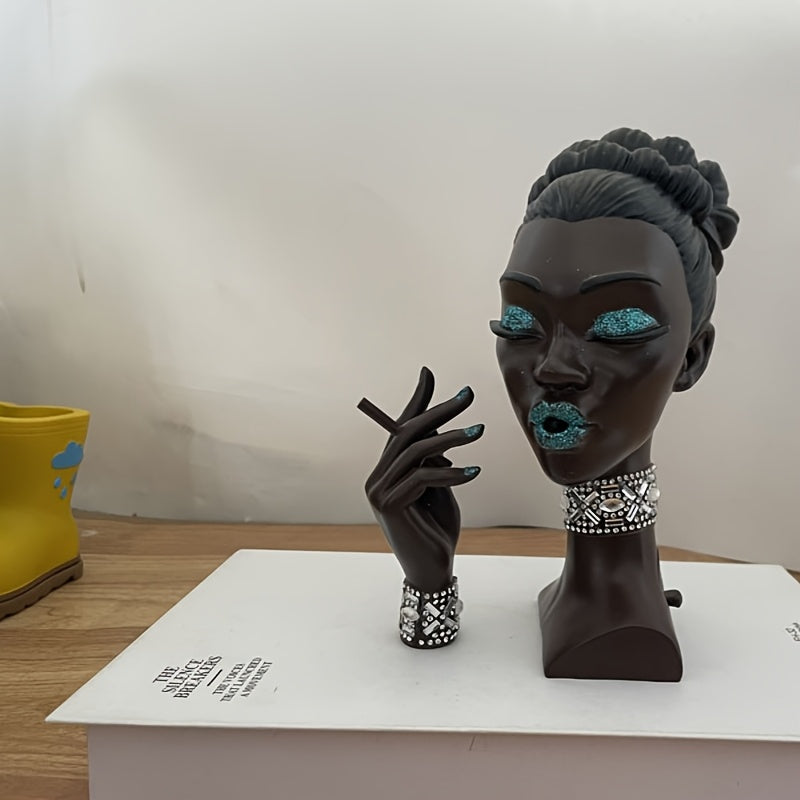1 juego de figura decorativa artesanal en resina, ideal para mostradores o como adorno de entrada