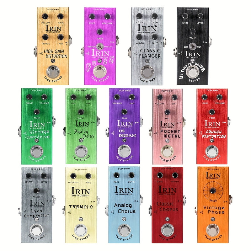 IRIN efectos de guitarra distorsión overdrive delay trémolo chorus y otros efectos profesionales de bloque único mini-efectos Eid Al-Adha Mubarak