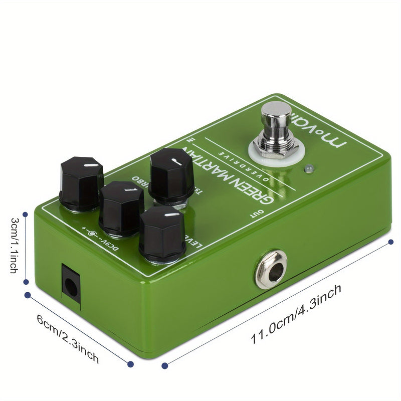 Pedal De Efectos De Guitarra Movall MP105 Green Martian Overdrive