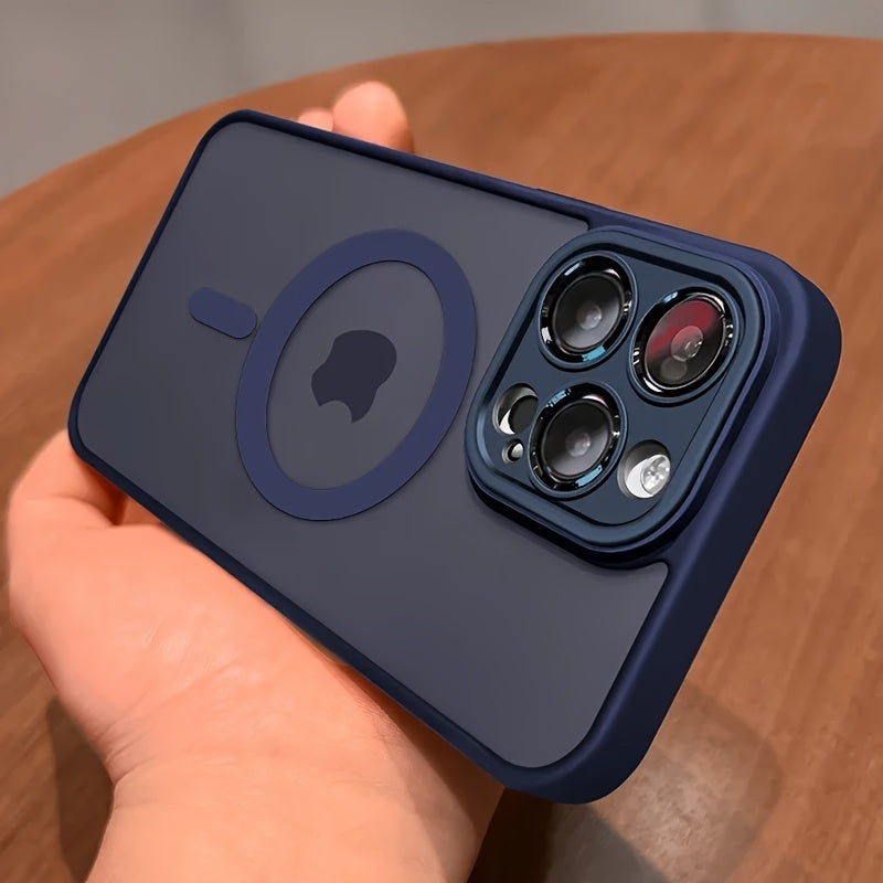 Funda mágica de lujo, mate y translúcida, resistente a golpes para iPhone 16, 15, 14, 13, 12, 11 Pro Max, compatible con carga inalámbrica y modelo 16e