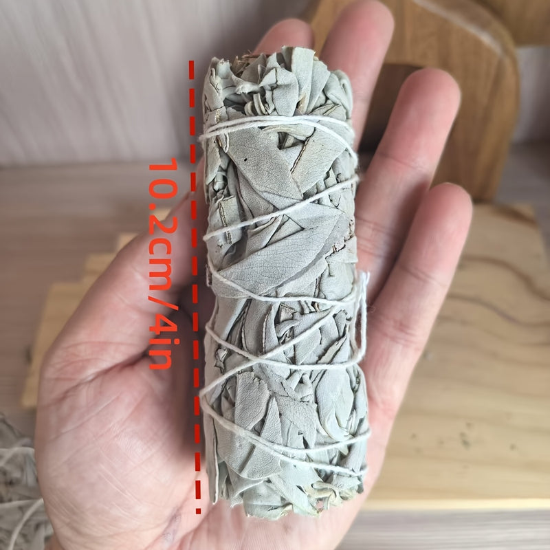Bastones de incienso SOUL STICKS de salvia blanca, 4 pulgadas (paquete de 6), para relajación, purificación del hogar y rituales de meditación | Manojo de hierba de cola de rata blanca, de origen sostenible en California