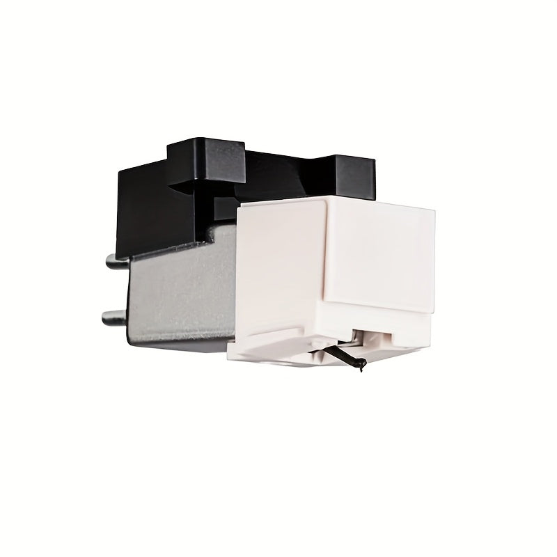 Cartucho de Plataforma Giratoria Magnética Dual Singer de Hierro Premium con Estilete de Diamante - Blanco, Calidad de Sonido Mejorada y Durabilidad, Ideal para Tocadiscos AT3600L