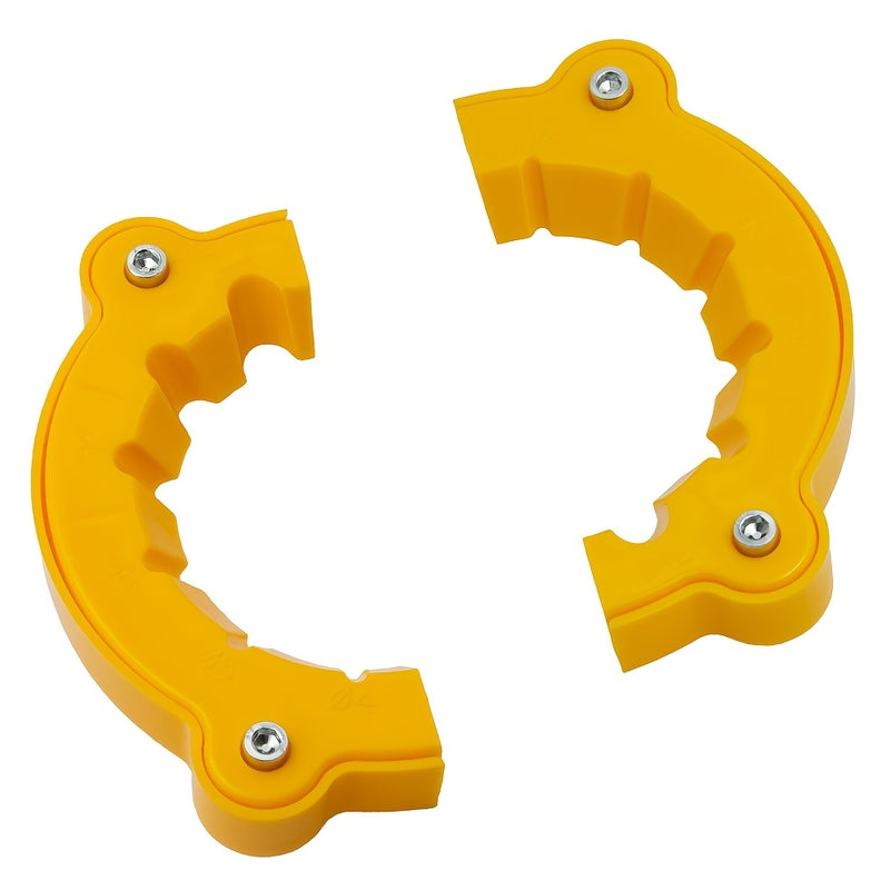 1pc Afilador de Brocas - Herramienta de Plástico Amarillo Duradero Tipo C con Cubierta Desmontable, Compatible con Múltiples Brocas para un Afilado Eficiente