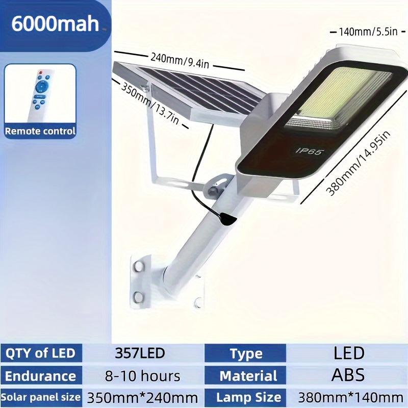 Súper brillante 357LED luz solar para calle al aire libre luz de jardín hogar rural garaje seguridad lámpara de pared solar