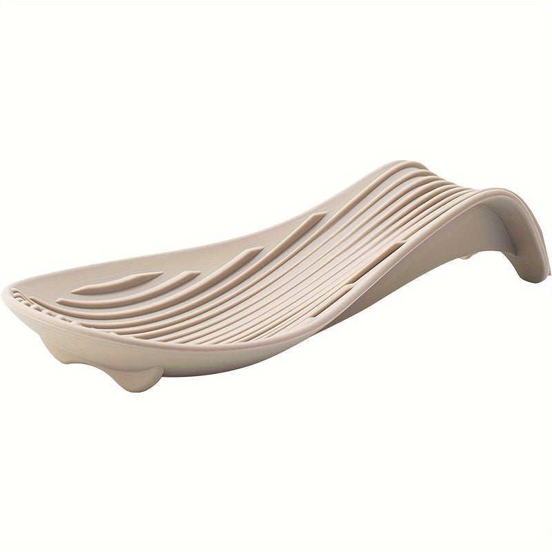 Juego de descanso de cuchara de silicona para utensilios de cocina, soporte de cuchara resistente al calor para la encimera, almohadilla para espátula y cucharón, antideslizante, organizador duradero de herramientas de cocina, 1 paquete
