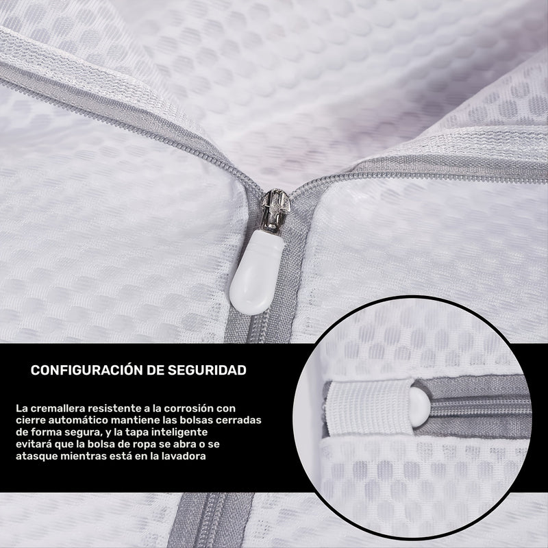 3 piezas de bolsas de malla tipo panal para ropa delicada, resistentes y reutilizables, bolsa de viaje para lencería, ropa, jeans, toallas y calcetines