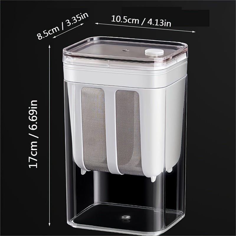 Kit para Hacer Yogur Griego DIY - Acero Inoxidable y Plástico, Separador de Siero de Infusión en Frío con Caja Bento para Mantener la Frescura