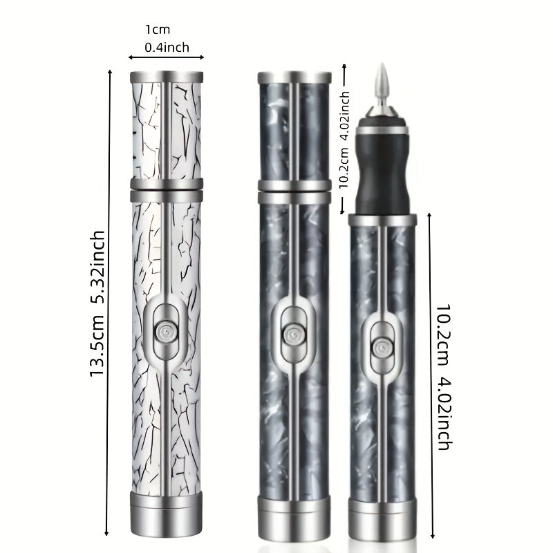 Broca para Uñas, Kit de Broca Recargable USB con 18 Cabezales de Pulido, Máquina Eléctrica Portátil para Manicura y Pedicura, Batería de Litio Duradera sin Olor, Incluye Lima y Empujador de Cutículas, Ideal para Salón en Casa o Regalo de Cumpleaños para