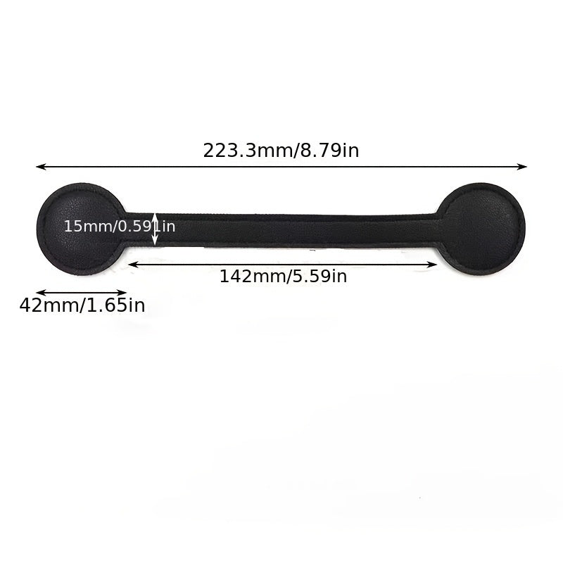 Pack de 1 Gancho Magnético para Sombreros en Cuero Sintético - Colgador Portátil Montado en la Pared para Bolsos, Cierre Magnético Seguro, Diseño Duradero y Elegante para Carteras, Accesorios de Viaje, Organizador de Sombreros | Diseño Elegante | Textura