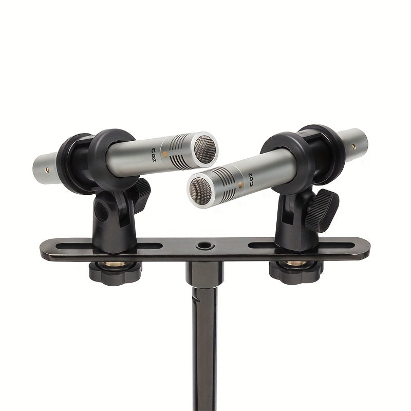 Conjunto de Micrófono Condensador Lexinova C-02 Dual Pencil - Antigolpes, Diafragma Pequeña, Diseño de Clip para Grabación de Piano y Voz, Compatible con XLR, Grado Profesional, Micrófonos para Instrumentos|Micrófonos Clipon|Construcción Duradera