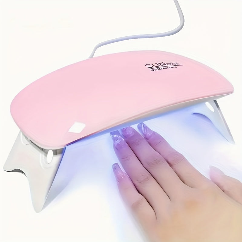 Linterna Portátil Mini para Uñas, Ideal para Gel y Secado, Diseño Plegable con Alimentación USB