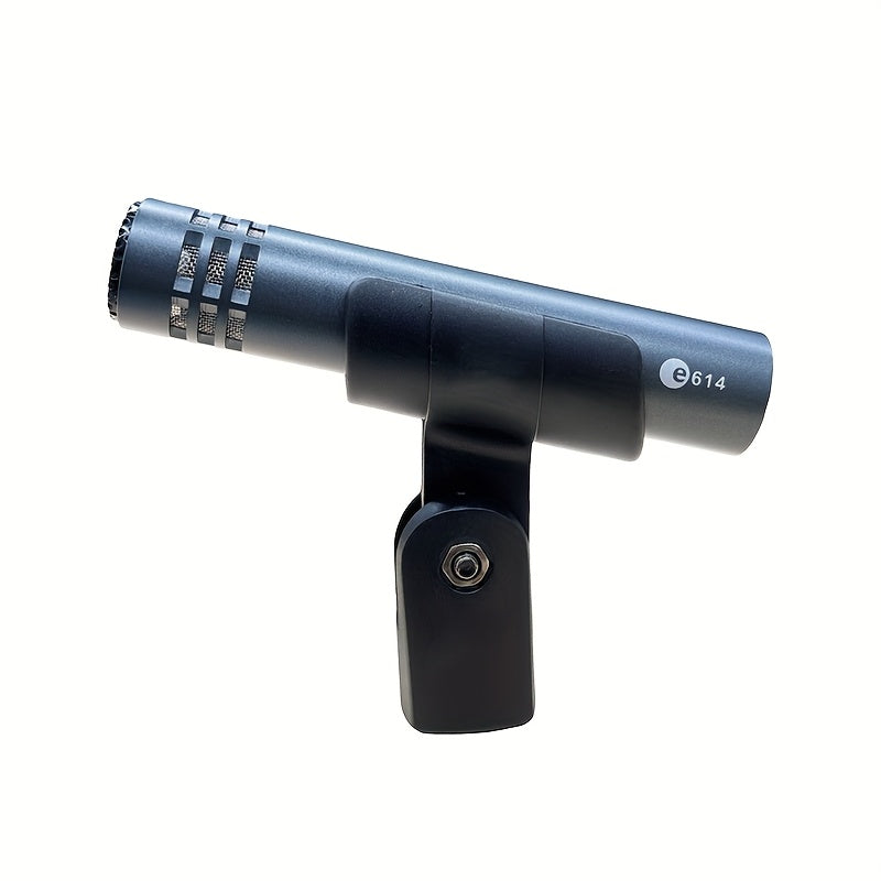 Microfono de Instrumento Condensador Profesional LexiNova™ E614 con Patrón Polar Cardióide, Conexión XLR y Diseño Compacto para Estudio en Casa y Grabación de Escenario, Grabación Vocal | Microfono Compacto | Transmisión de Audio Estable